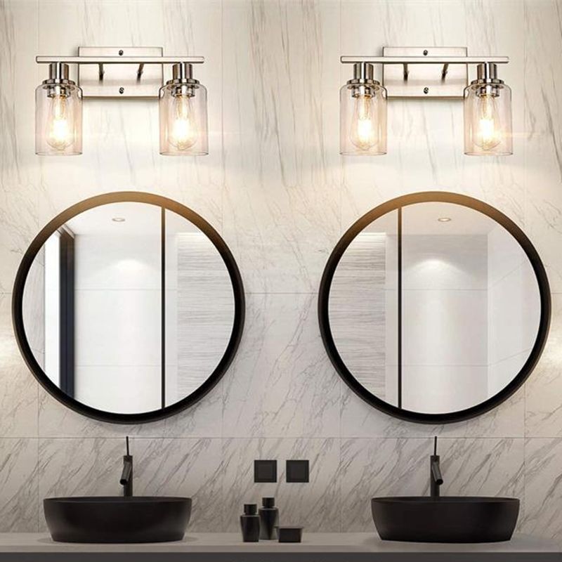 Modern Dual Shade Wall Lamp – Minimalist Style