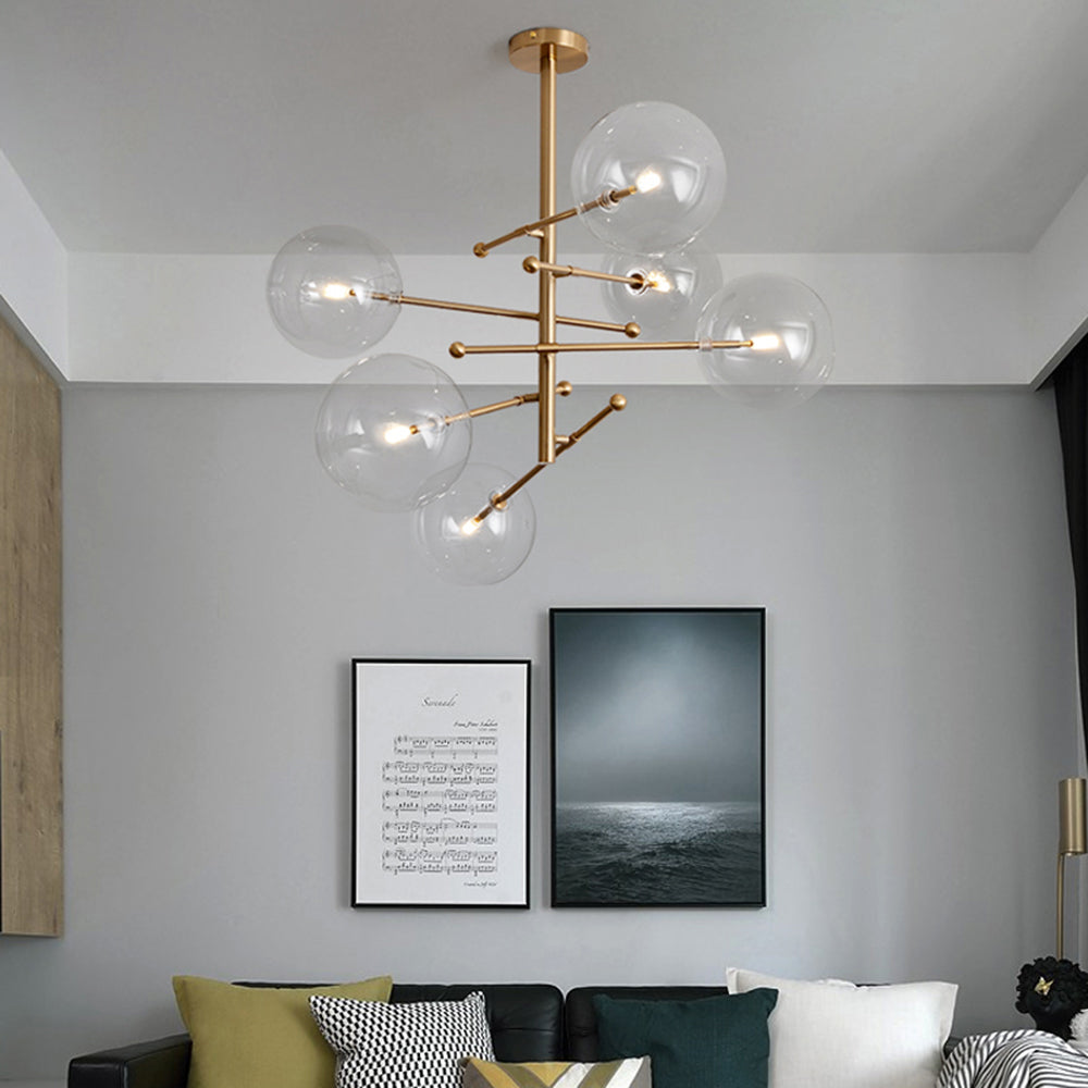 Modern Multi-Arm Chandelier & Mid-Century Style