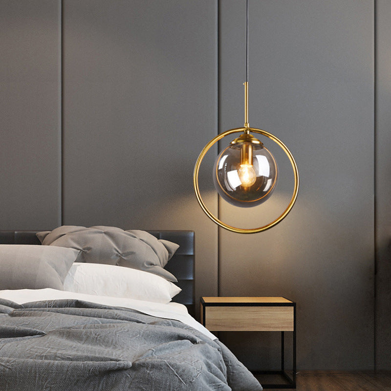 Modern Pendant Light & Glass Shade Elegance