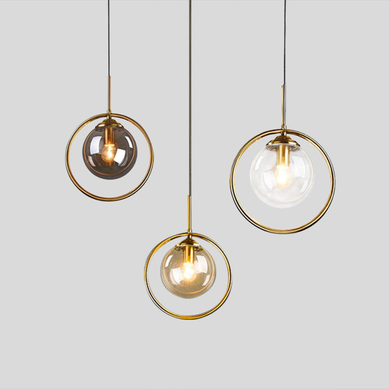 Modern Pendant Light & Glass Shade Elegance