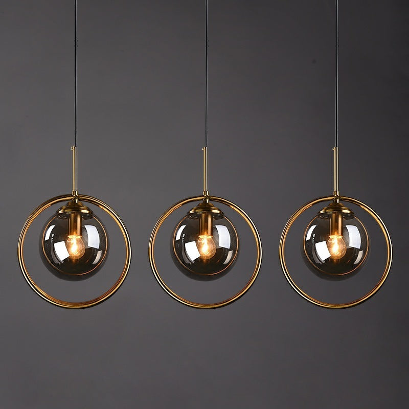 Modern Pendant Light & Glass Shade Elegance