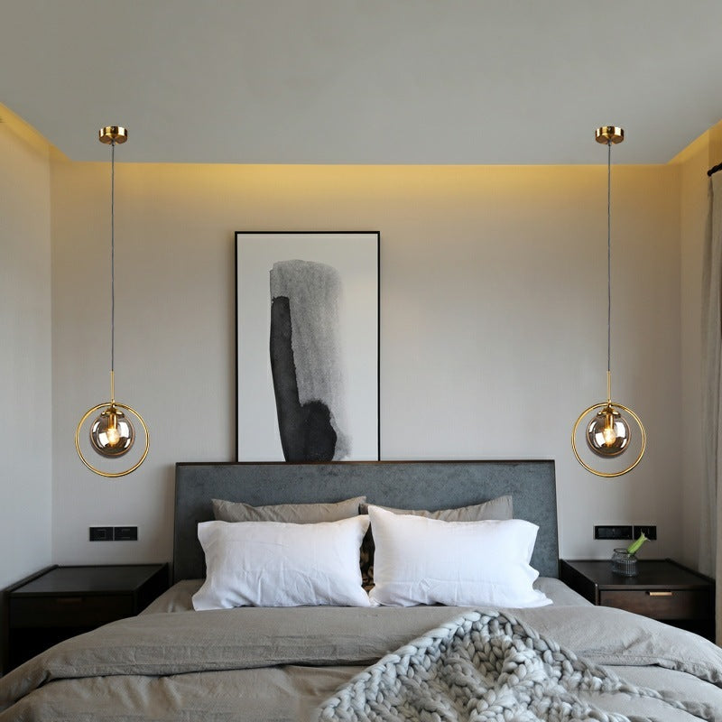 Modern Pendant Light & Glass Shade Elegance