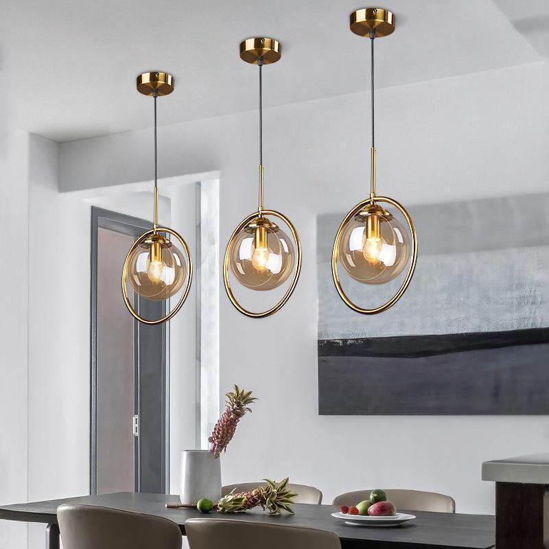 Modern Pendant Light & Glass Shade Elegance