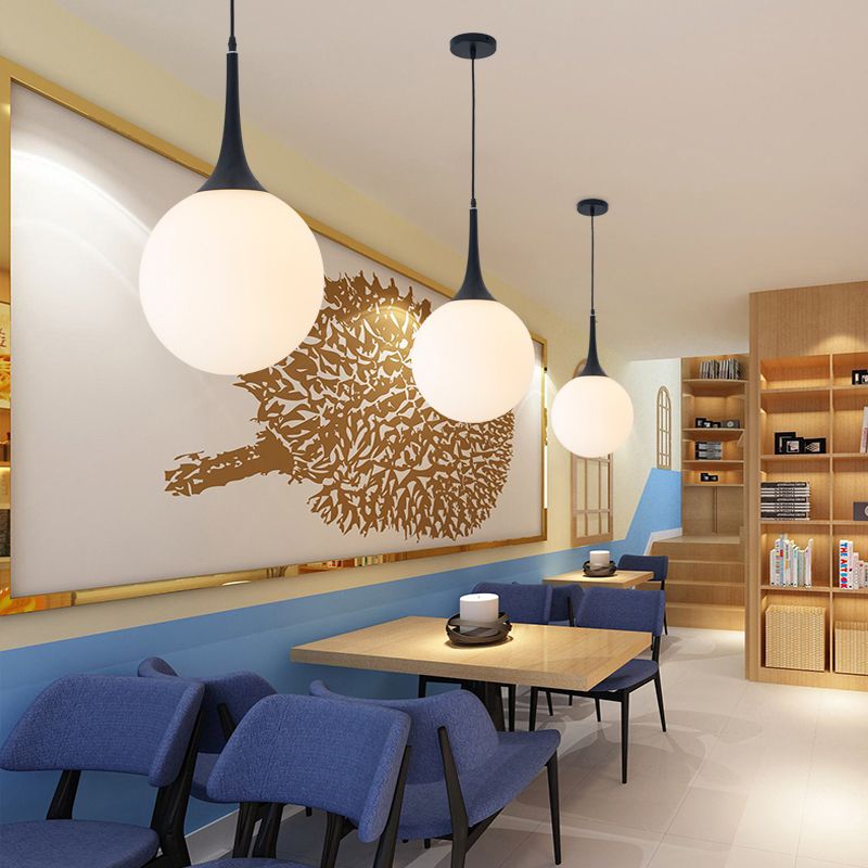 Modern Pendant Light & Spherical Shade Design