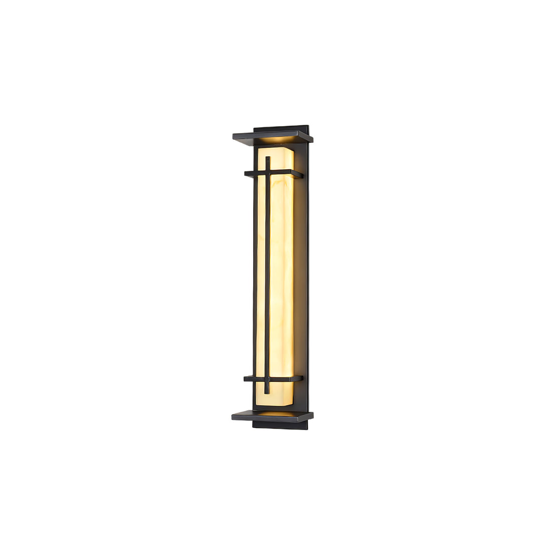 Modern Rectangular LED Outdoor Wall Light with Waterproof Design