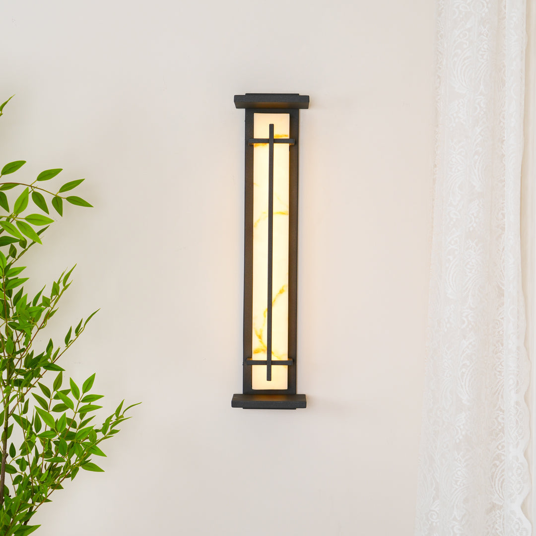 Modern Rectangular LED Outdoor Wall Light with Waterproof Design