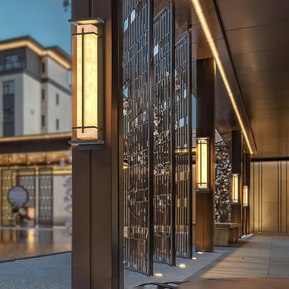 Modern Rectangular LED Outdoor Wall Light with Waterproof Design