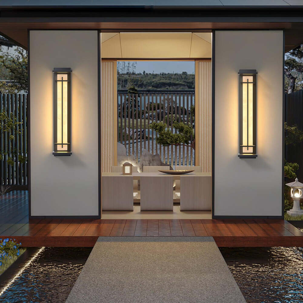 Modern Rectangular LED Outdoor Wall Light with Waterproof Design