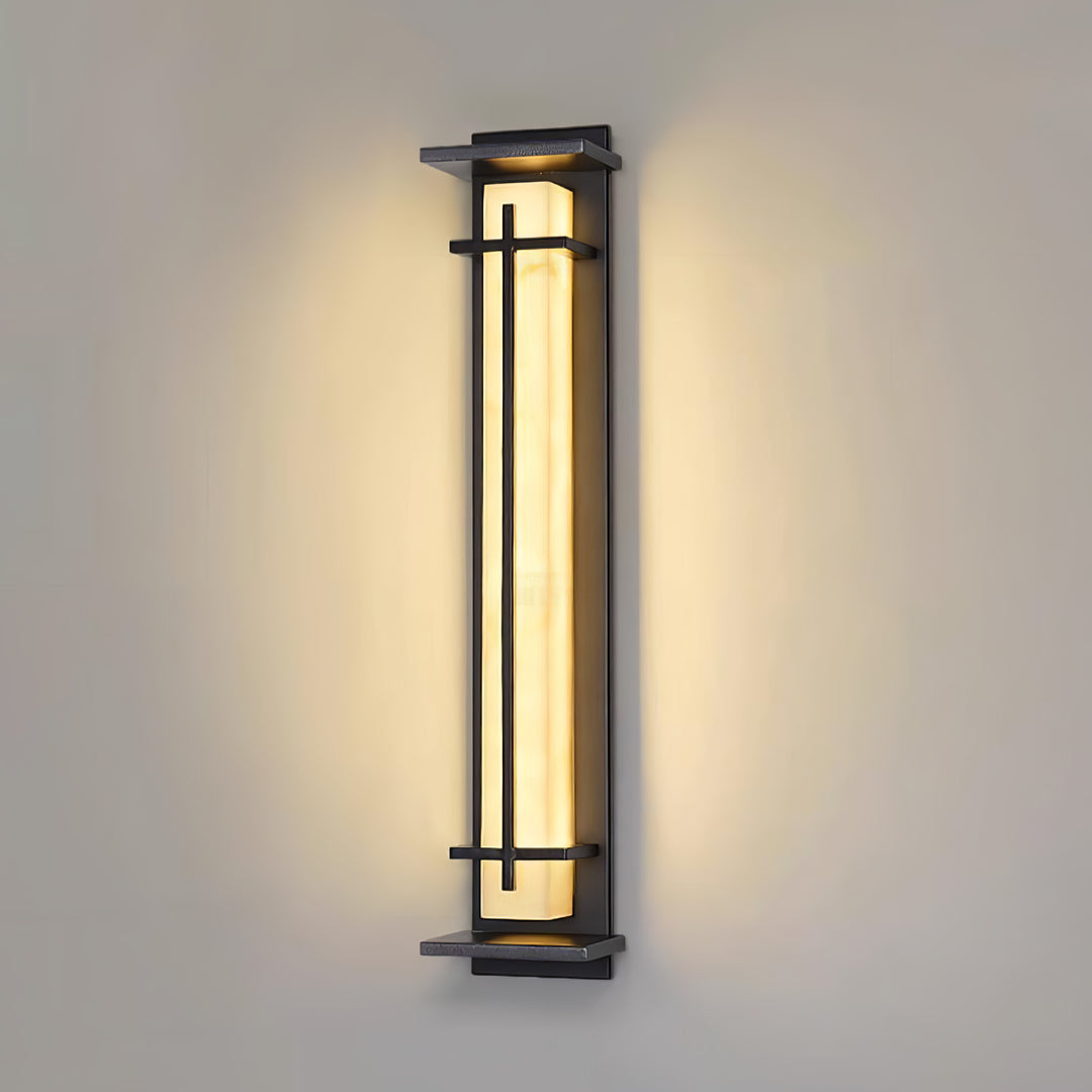 Modern Rectangular LED Outdoor Wall Light with Waterproof Design