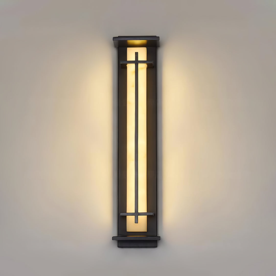 Modern Rectangular LED Outdoor Wall Light with Waterproof Design