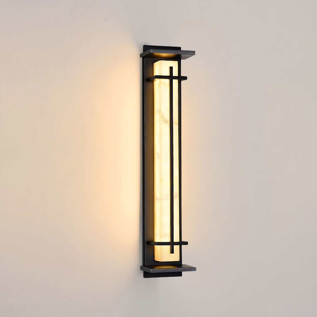 Modern Rectangular LED Outdoor Wall Light with Waterproof Design