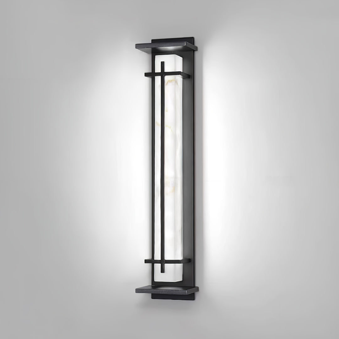 Modern Rectangular LED Outdoor Wall Light with Waterproof Design