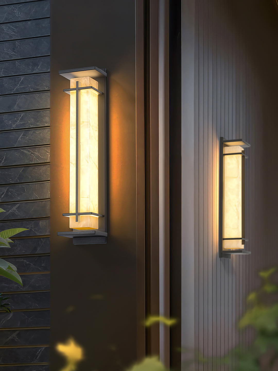 Modern Rectangular LED Outdoor Wall Light with Waterproof Design