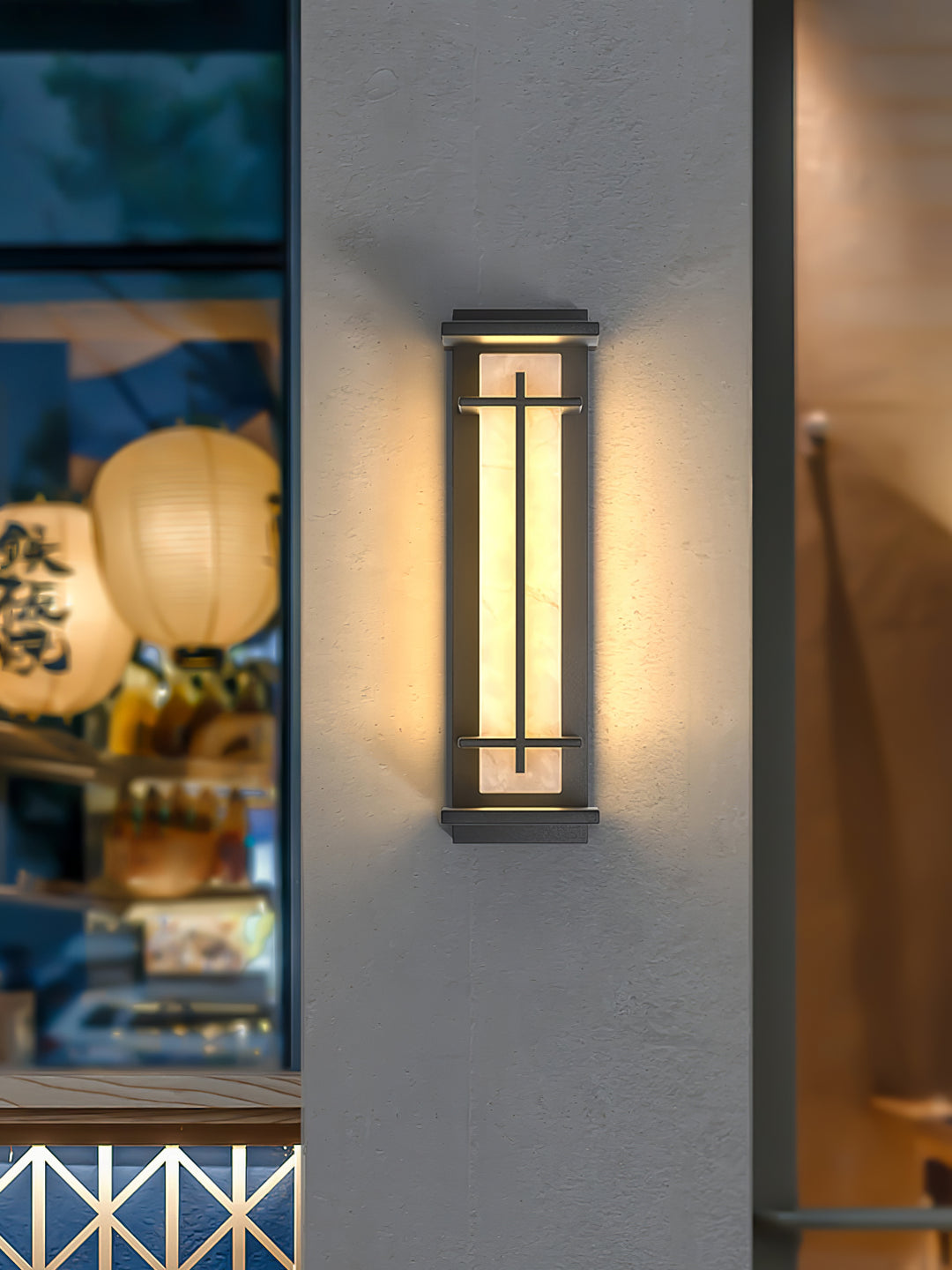 Modern Rectangular LED Outdoor Wall Light with Waterproof Design