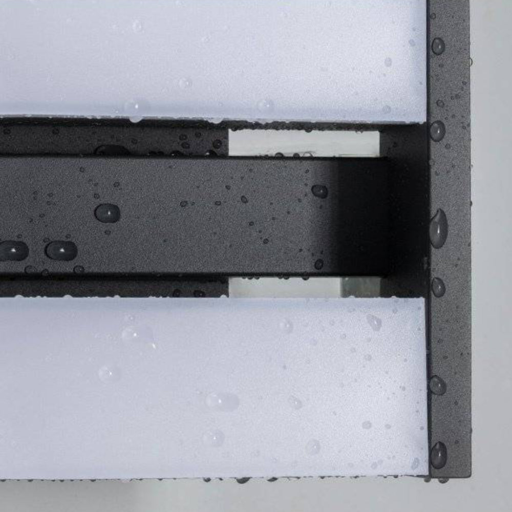 Modern Rotatable Rectangular Outdoor Wall Lamp with Adjustable LED Lighting