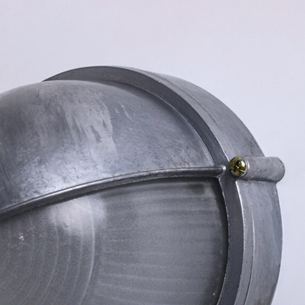 Modern Round or Ellipse Outdoor Wall Lamp – Gold and Silver Waterproof Light