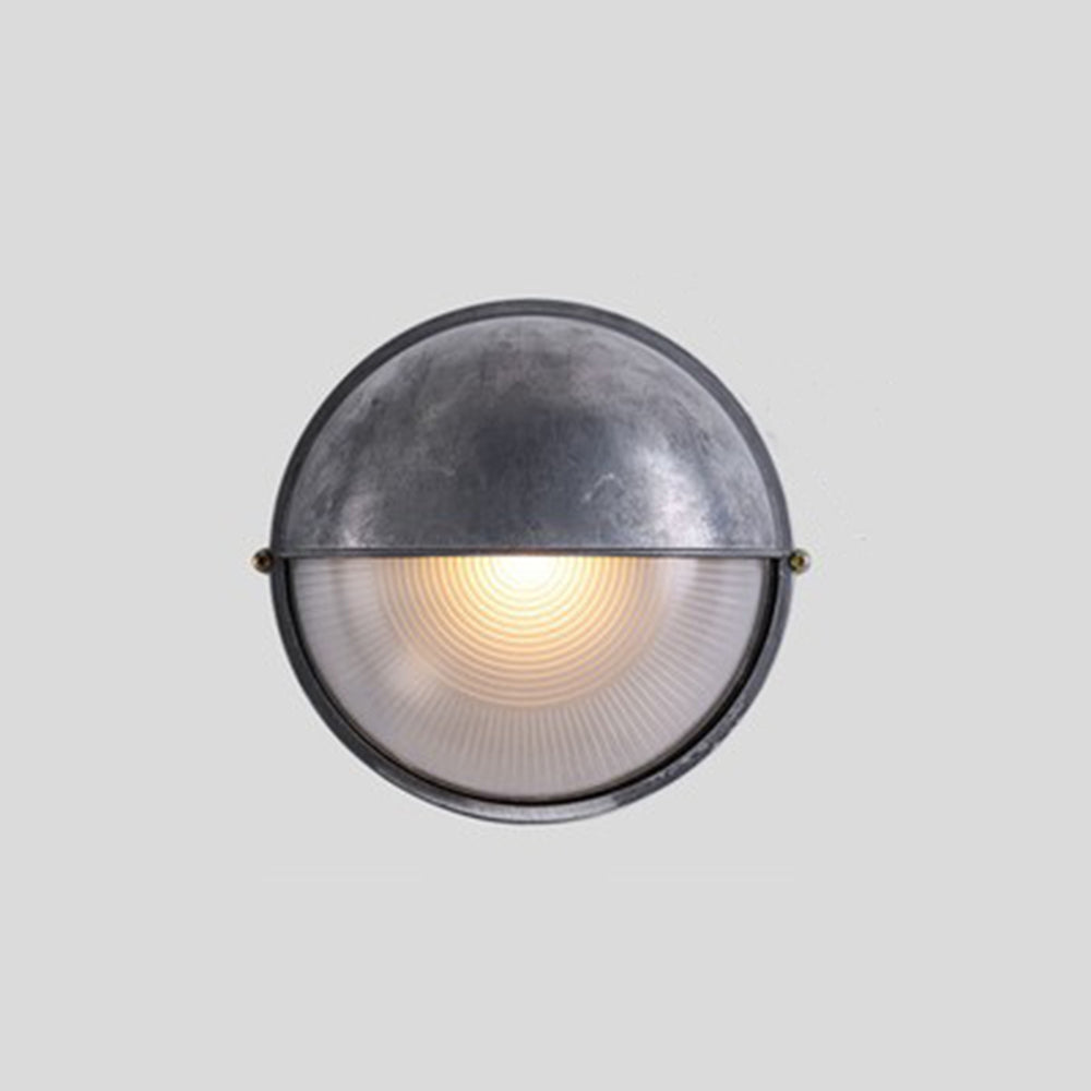 Modern Round or Ellipse Outdoor Wall Lamp – Gold and Silver Waterproof Light