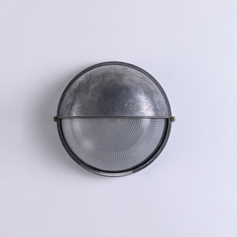 Modern Round or Ellipse Outdoor Wall Lamp – Gold and Silver Waterproof Light