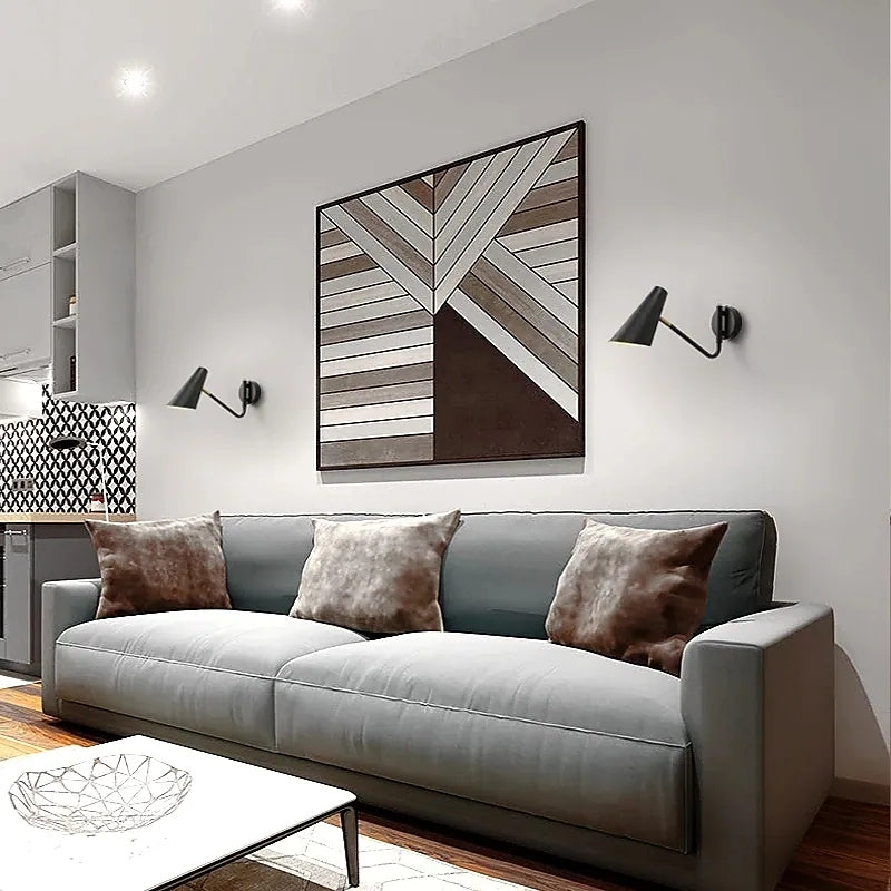 Modern Scandinavian Wall Lamp with Rotatable Arm