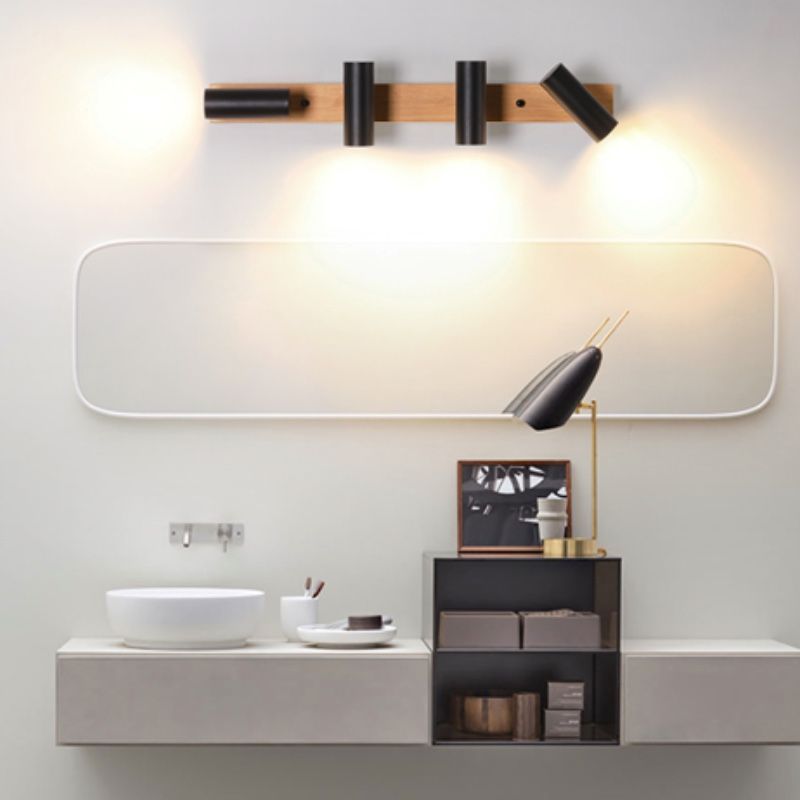 Modern Wall Lamp with Adjustable Spotlight