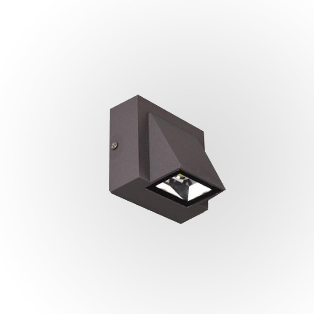 Modern waterproof metal LED outdoor wall lamp with sleek black or gray finish. Available in single or double heads, perfect for gardens, patios, or courtyards. IP65 waterproof for outdoor use.