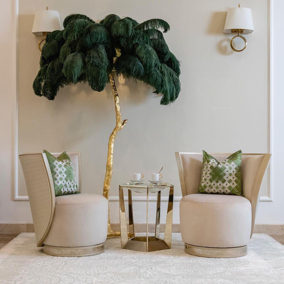 Bohemian branch-like Floor Lamp – Feather Canopy