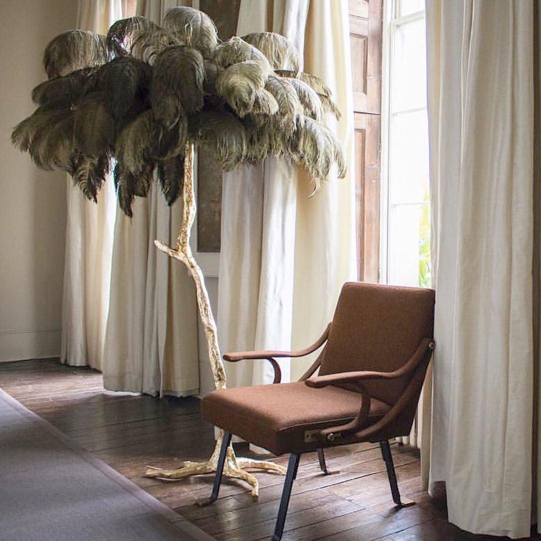 Bohemian branch-like Floor Lamp – Feather Canopy