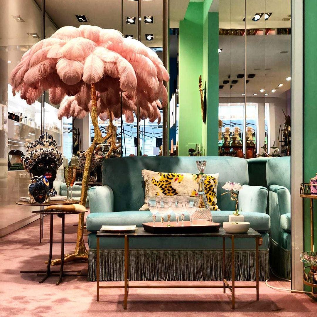 Bohemian branch-like Floor Lamp – Feather Canopy