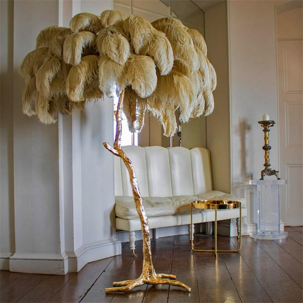 Bohemian branch-like Floor Lamp – Feather Canopy
