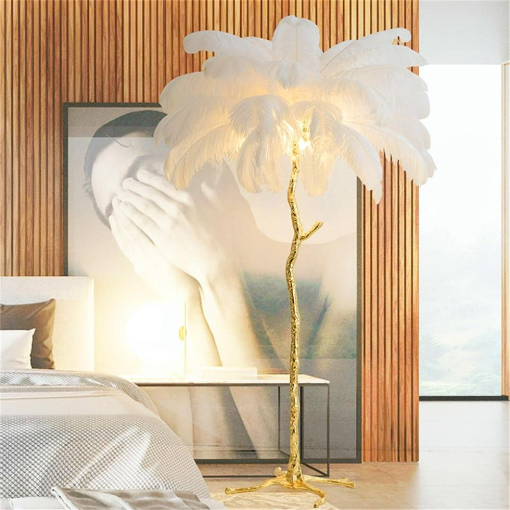 Bohemian branch-like Floor Lamp – Feather Canopy