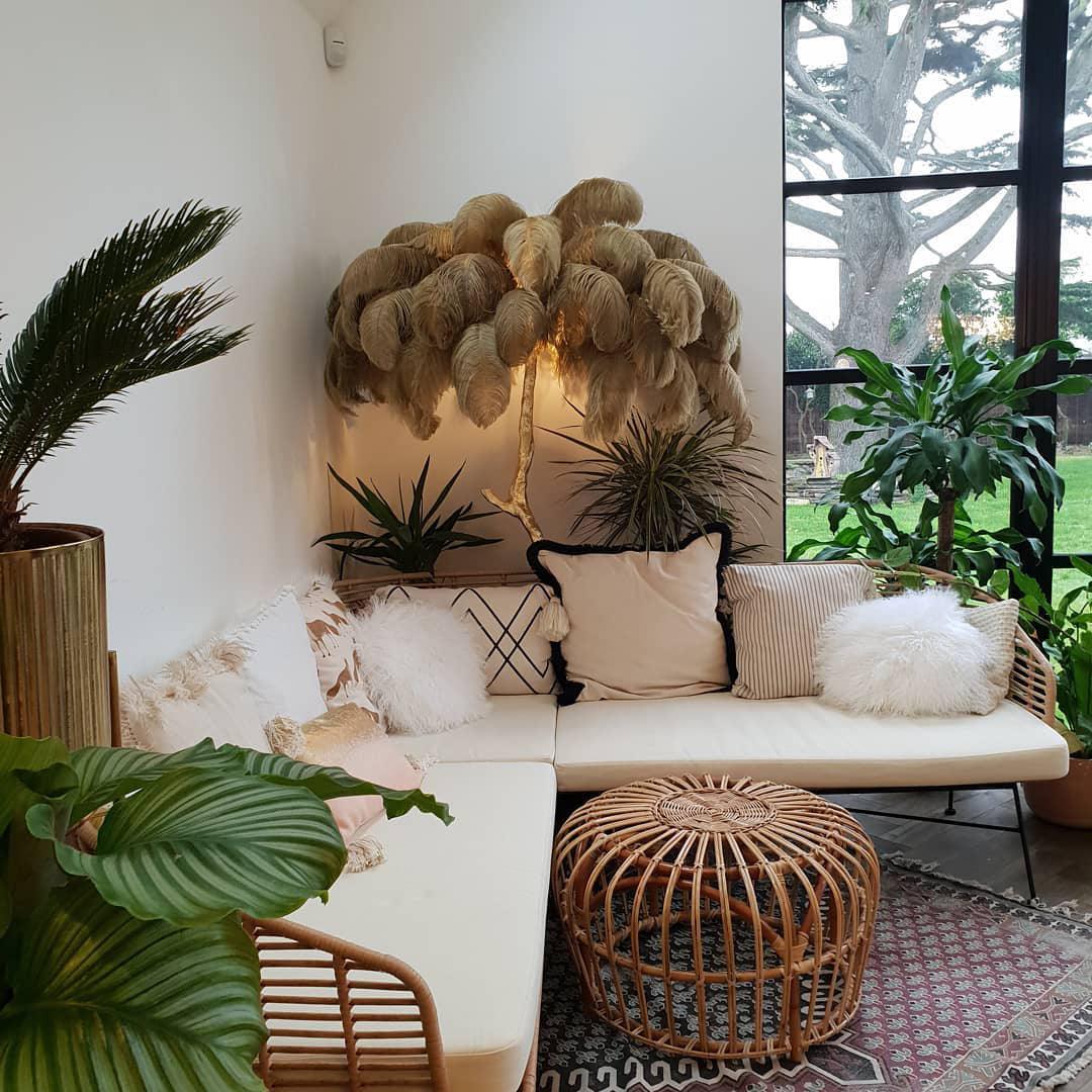 Bohemian branch-like Floor Lamp – Feather Canopy
