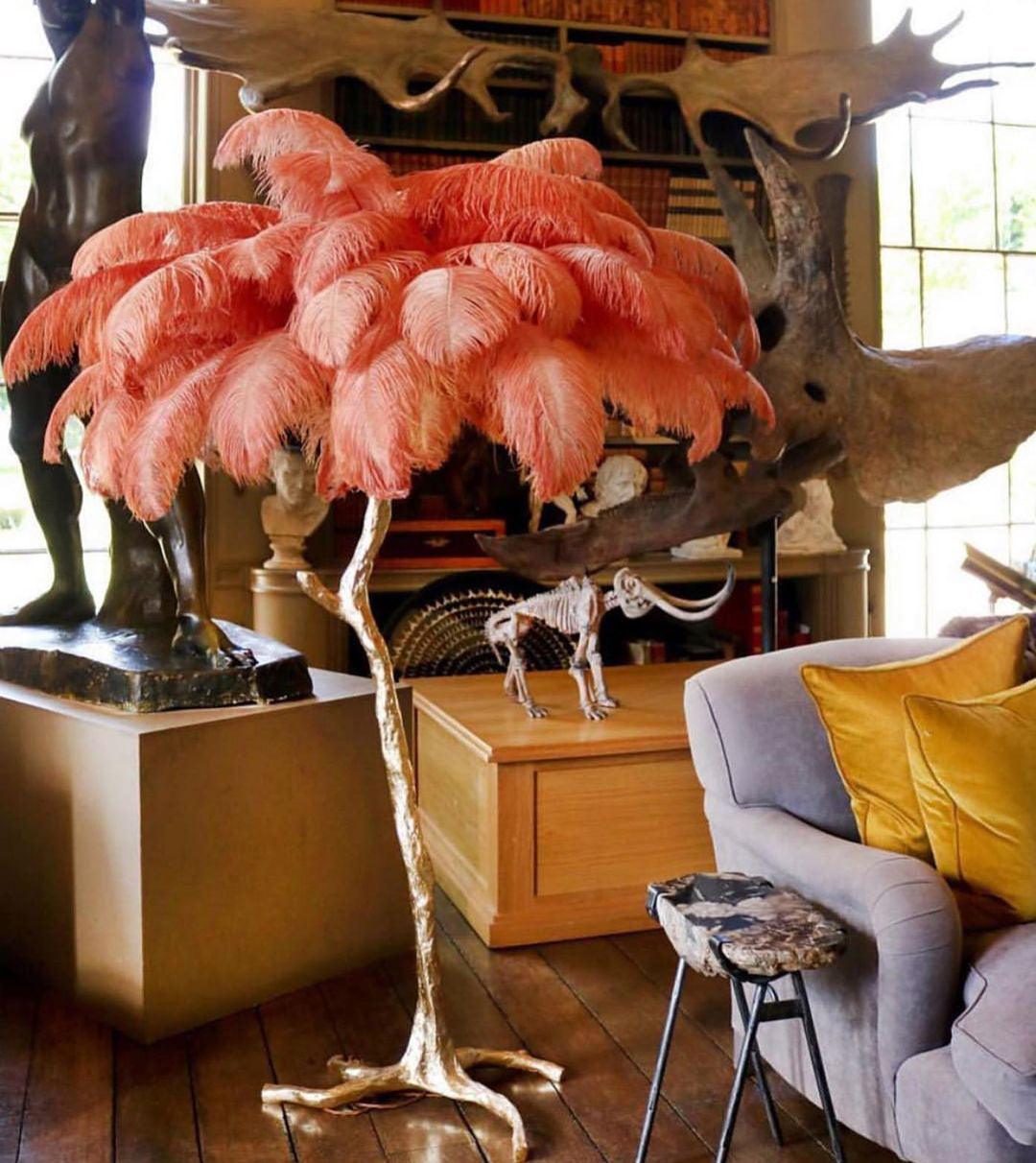 Bohemian branch-like Floor Lamp – Feather Canopy