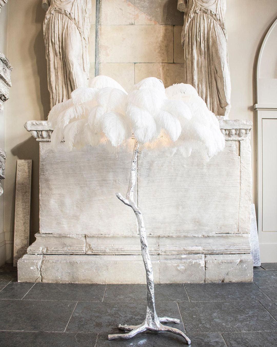 Bohemian branch-like Floor Lamp – Feather Canopy