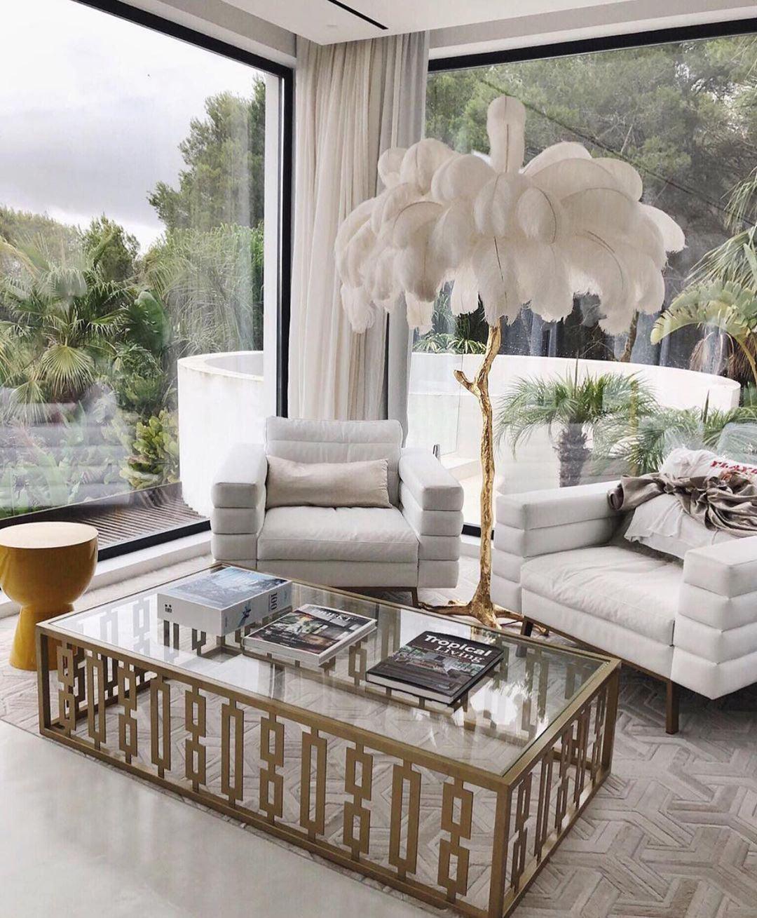 Bohemian branch-like Floor Lamp – Feather Canopy