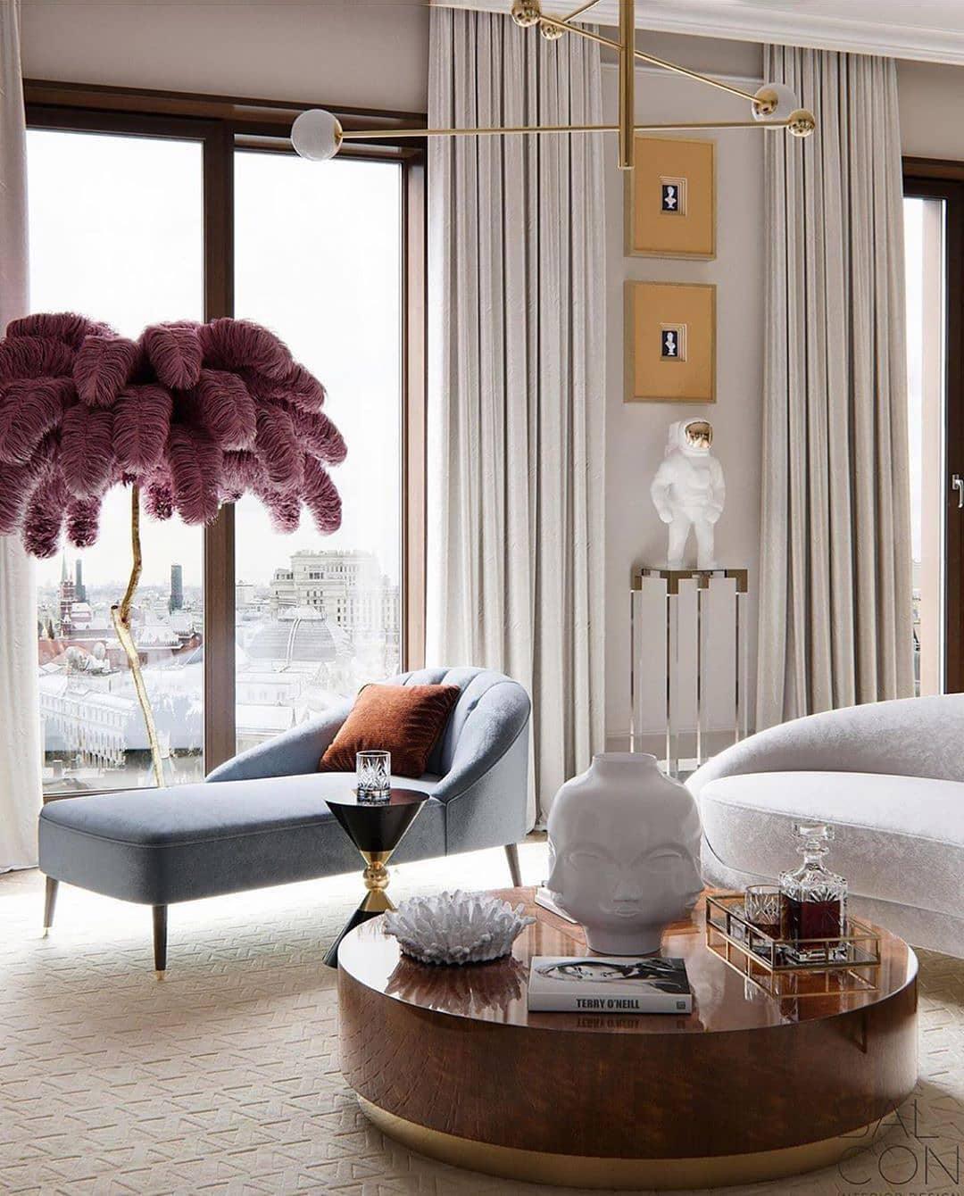 Bohemian branch-like Floor Lamp – Feather Canopy