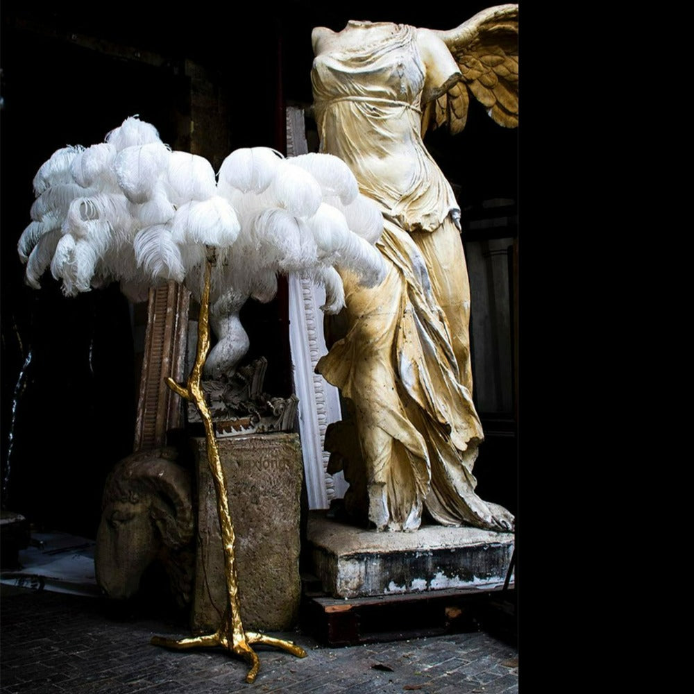 Bohemian branch-like Floor Lamp – Feather Canopy
