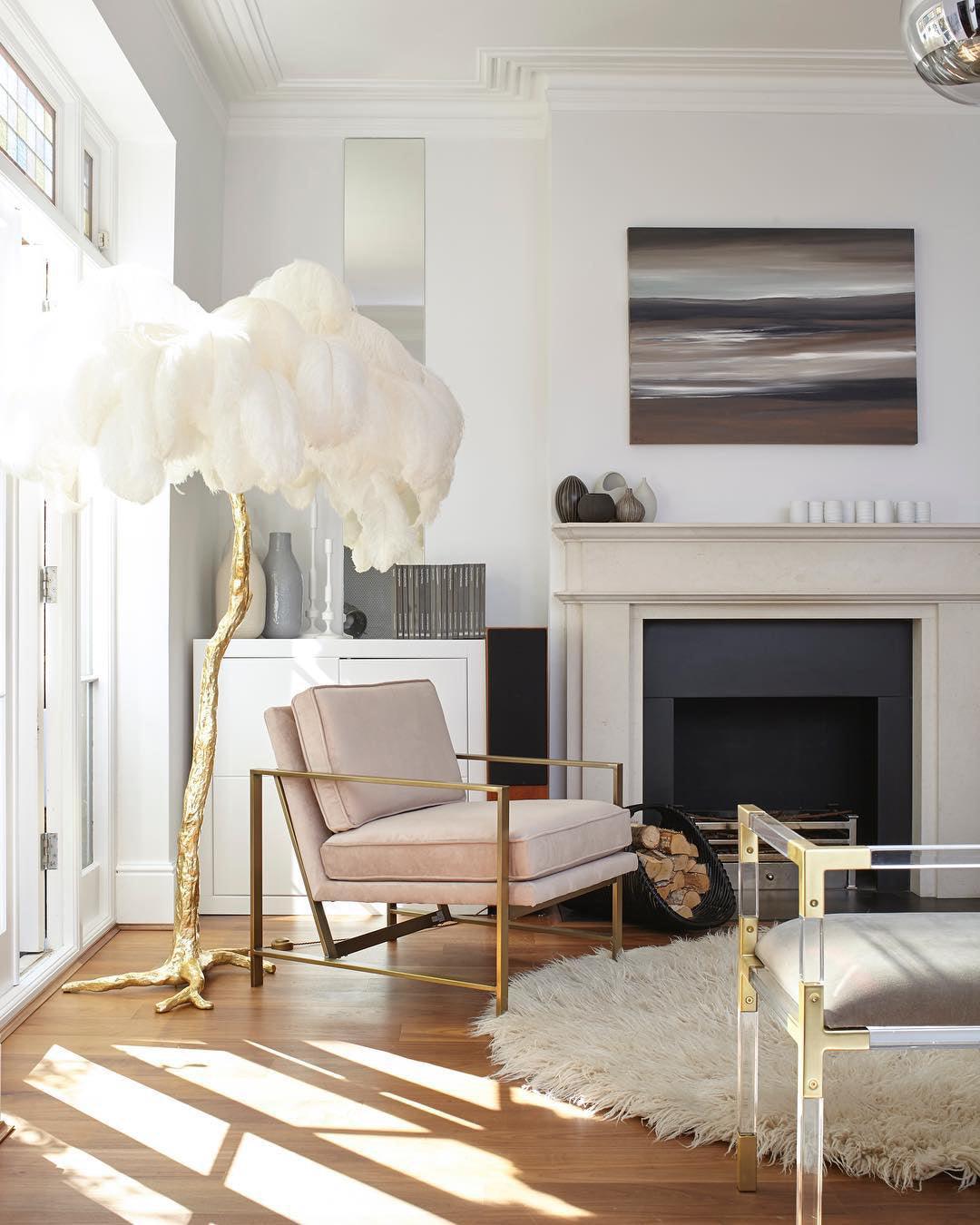 Bohemian branch-like Floor Lamp – Feather Canopy