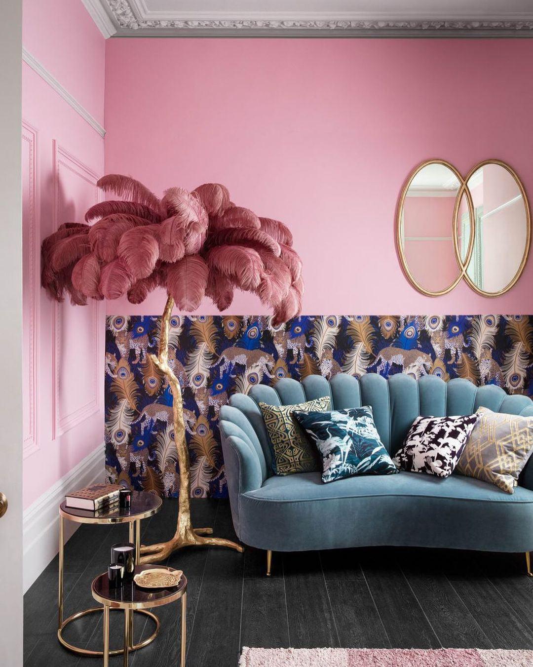 Bohemian branch-like Floor Lamp – Feather Canopy