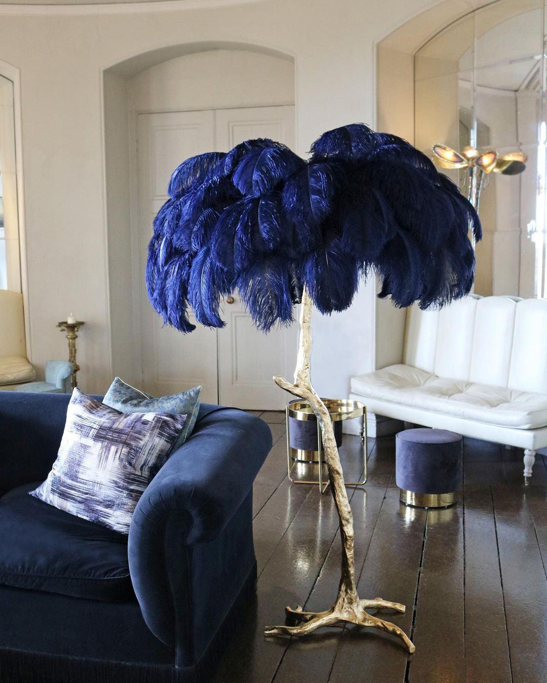 Bohemian branch-like Floor Lamp – Feather Canopy