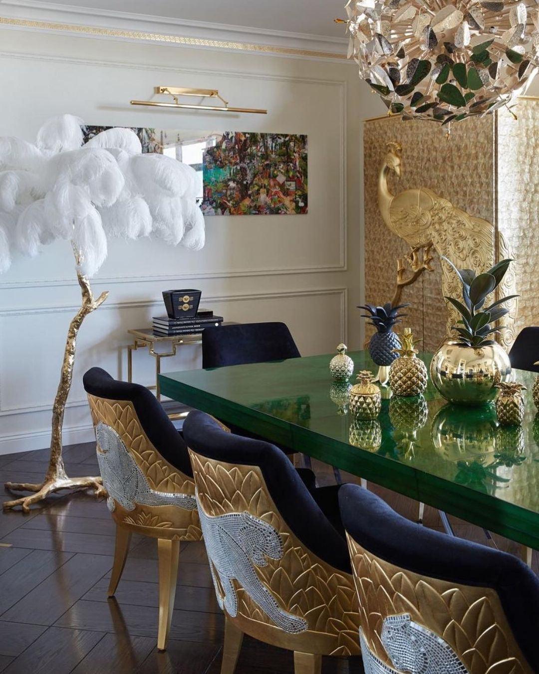 Bohemian branch-like Floor Lamp – Feather Canopy