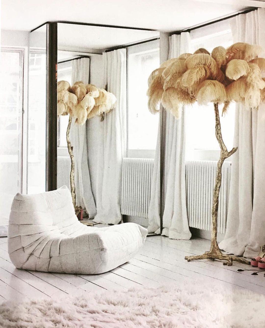 Bohemian branch-like Floor Lamp – Feather Canopy