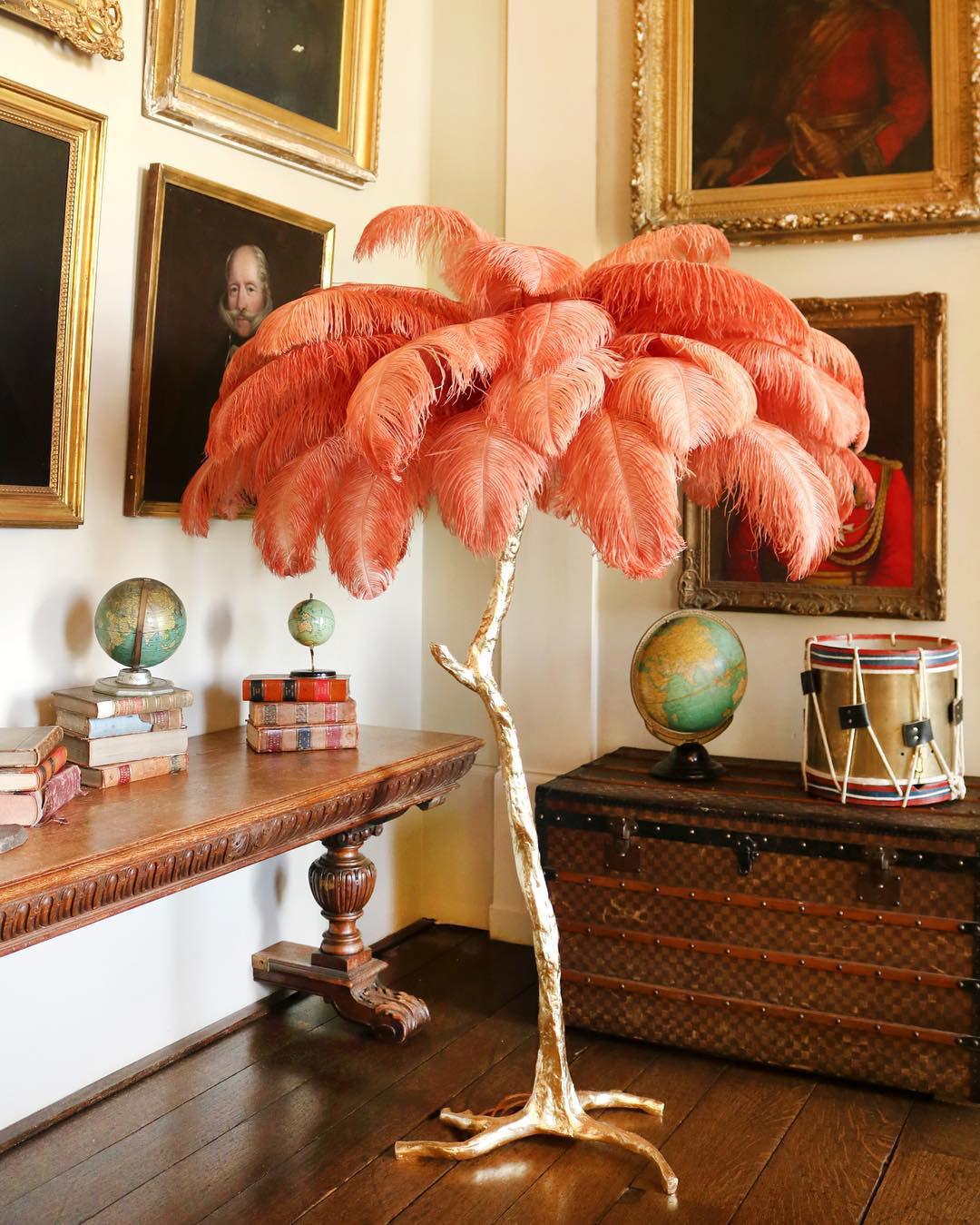 Bohemian branch-like Floor Lamp – Feather Canopy