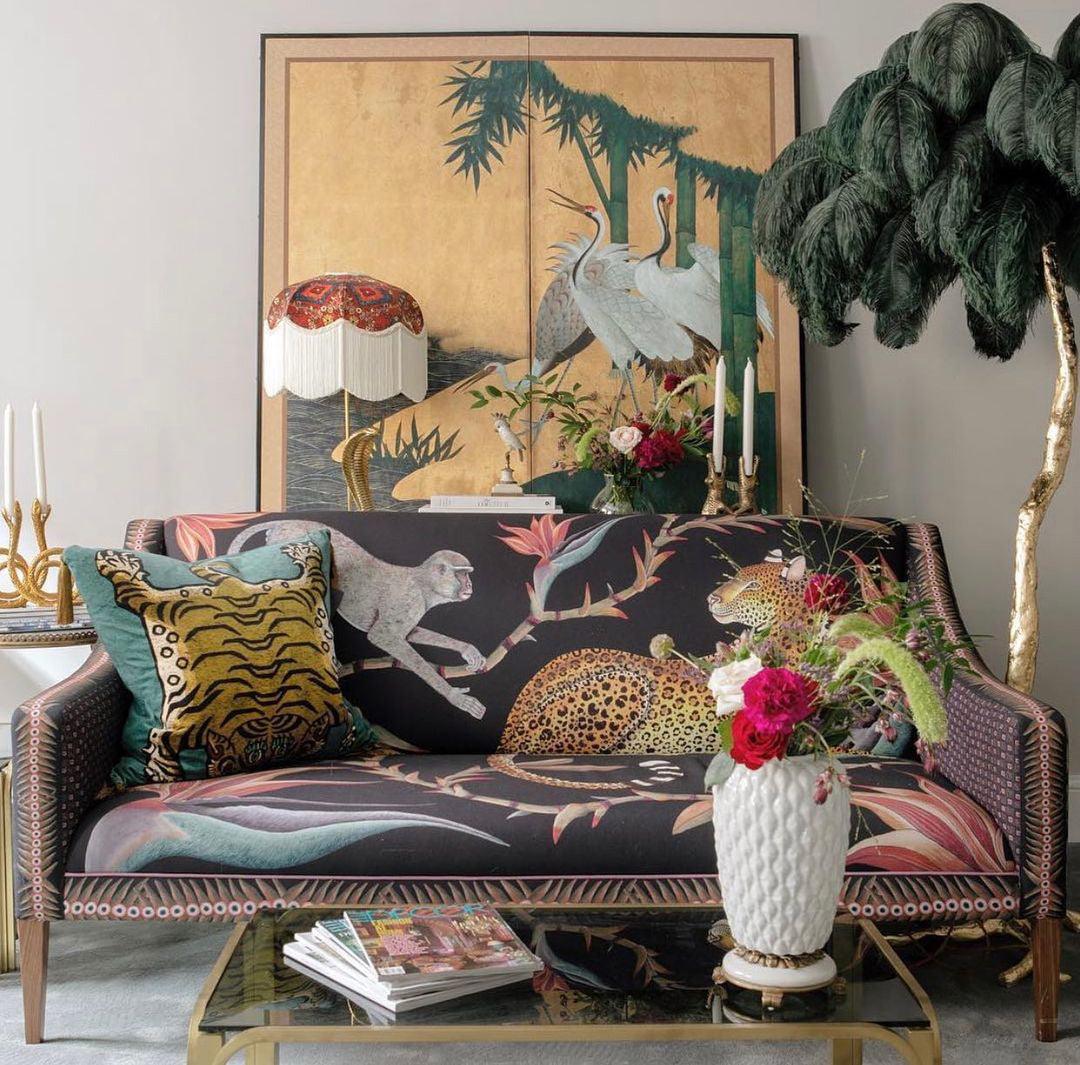 Bohemian branch-like Floor Lamp – Feather Canopy
