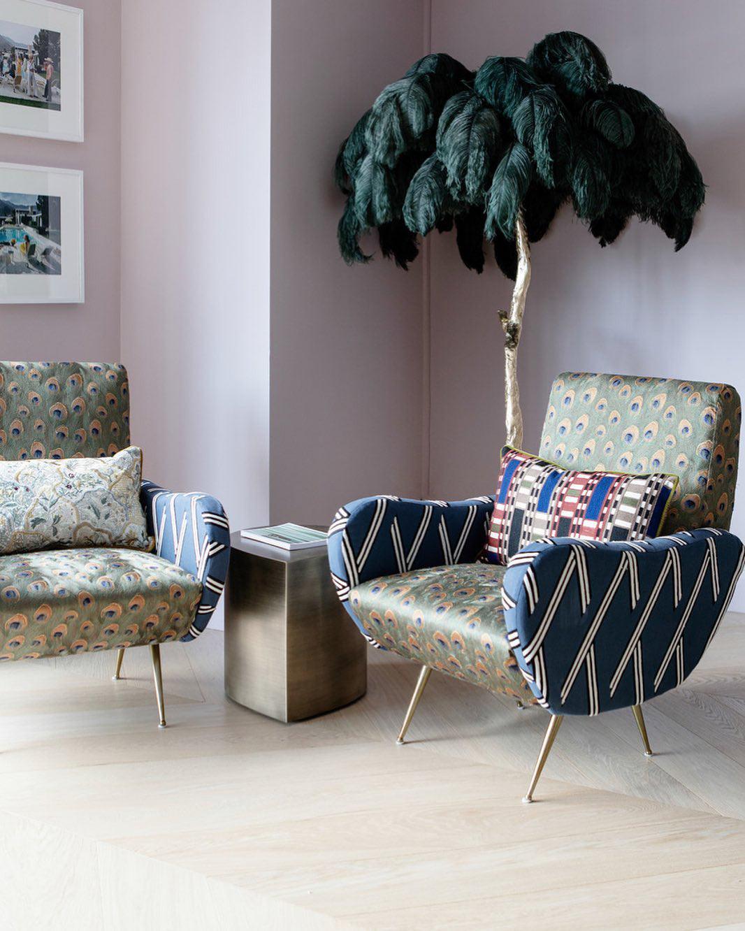 Bohemian branch-like Floor Lamp – Feather Canopy