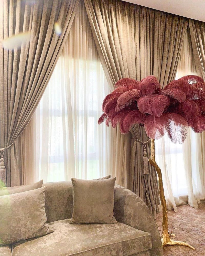 Bohemian branch-like Floor Lamp – Feather Canopy
