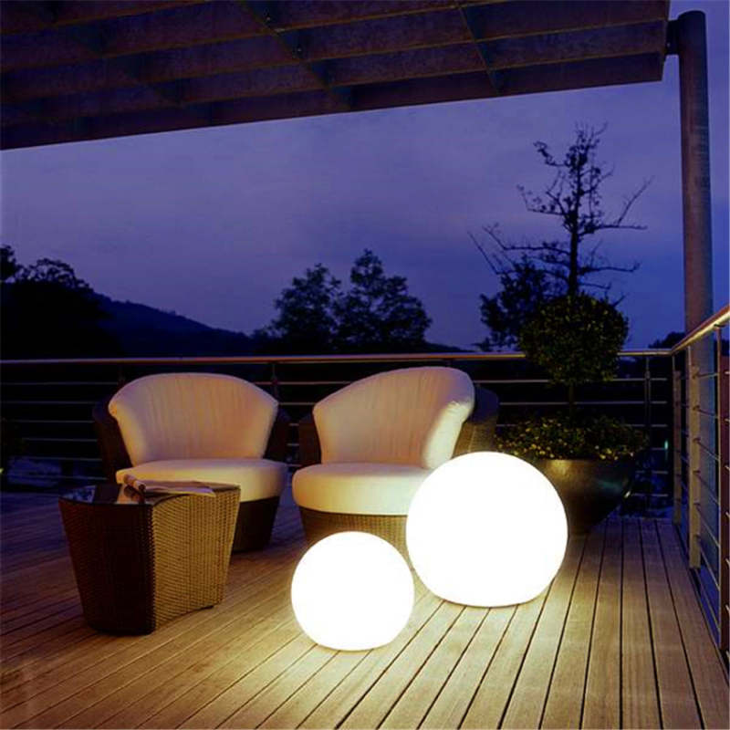 Outdoor Dual-Round Acrylic Landscape Light