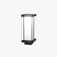 Outdoor Lantern Light – Modern Black Cube