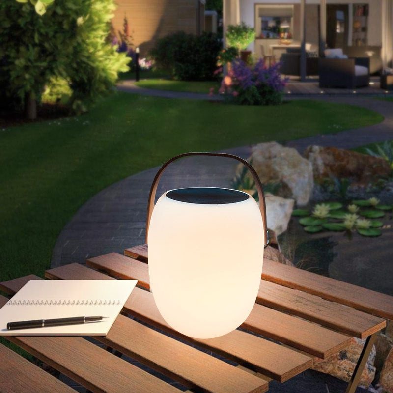 Outdoor Lantern Light – Modern White Acrylic