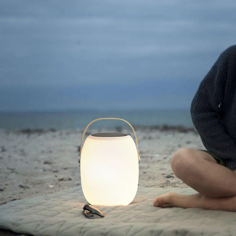 Outdoor Lantern Light – Modern White Acrylic