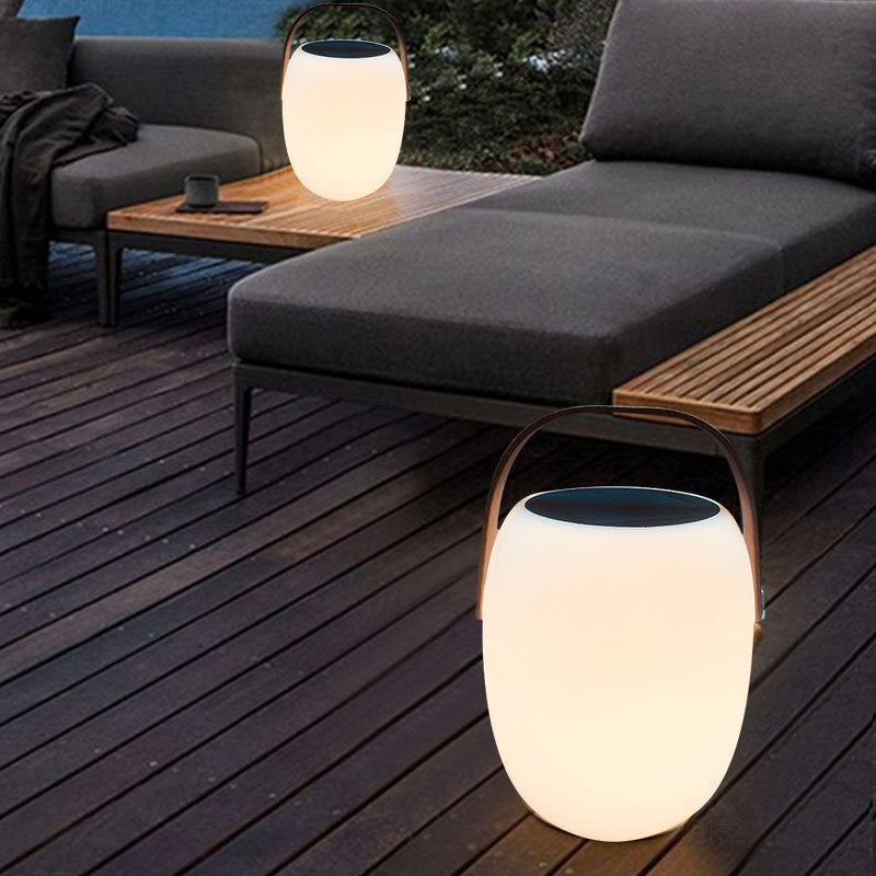 Outdoor Lantern Light – Modern White Acrylic